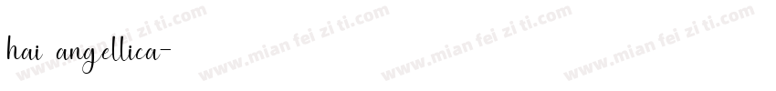 hai angellica字体转换